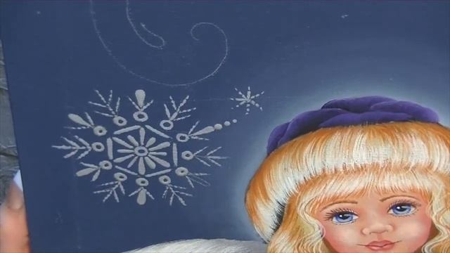 Acrylic Painting Tutorial - Snowflake Angel chapter 6 смотреть онлайн