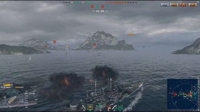 World of Warships. Вот это лакишот! Тирпиц. смотреть онлайн