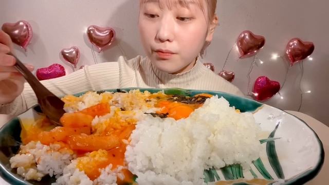 ASMR Raw Egg Rice【Mukbang/ Eating Sounds】【English Subtitles】