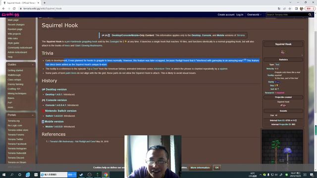 terraria beginner tutorials: How to use squirrel hook, no one tell you this смотреть онлайн