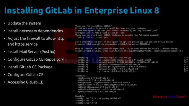 Installing GitLab CE in Enterprise Linux 8 | GitLab in RHEL8, RockyLinux8, AlmaLinux8, OracleLinux8 смотреть онлайн