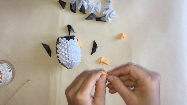 3D МОДУЛЬНОЕ ОРИГАМИ #137 ПИНГВИН ШКИПЕР смотреть онлайн