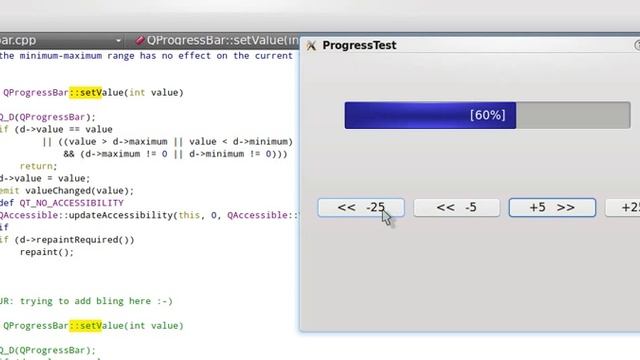 Plain Qt progress bar смотреть онлайн