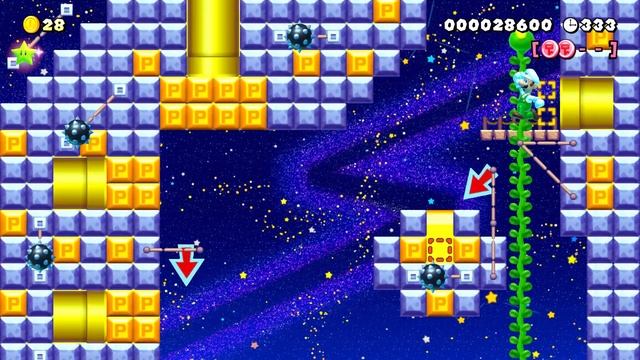 NSXW - W6-3 - Skewer Tower - Super Mario Maker 2 смотреть онлайн