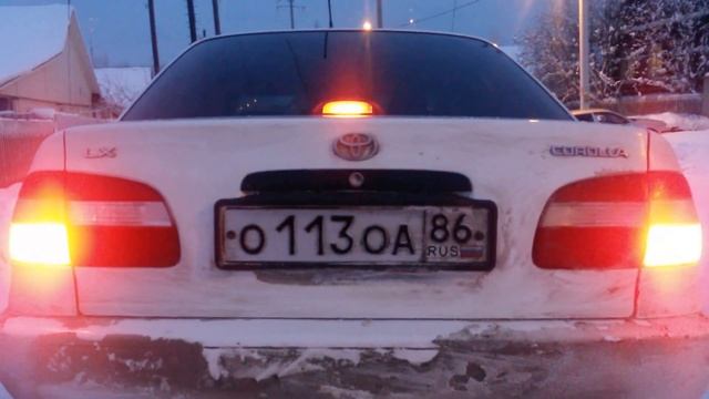 Мигающий доп. стоп-сигнал Toyota Corolla AE110 смотреть онлайн