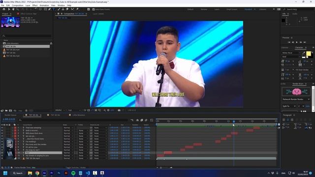How to import SRT TXT XML to After Effects | AnySubs Tutorial смотреть онлайн