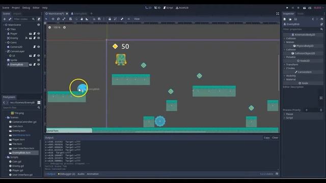Godot: Platform Enemy with Raycasts смотреть онлайн