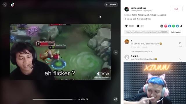 KELAKUKAN KOCAK TRIO PROT PROT - KISAH BUCIN - SAMPAI KOMEN LUCU DEDDY CORBUZIER !! - REACTXINNN # смотреть онлайн