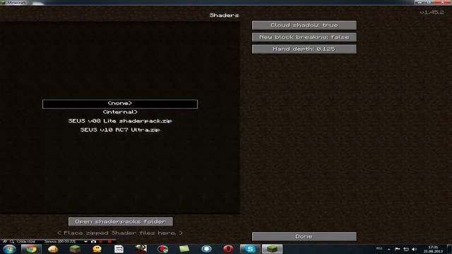 Как установить Shader mod на minecraft 1.5.2 смотреть онлайн