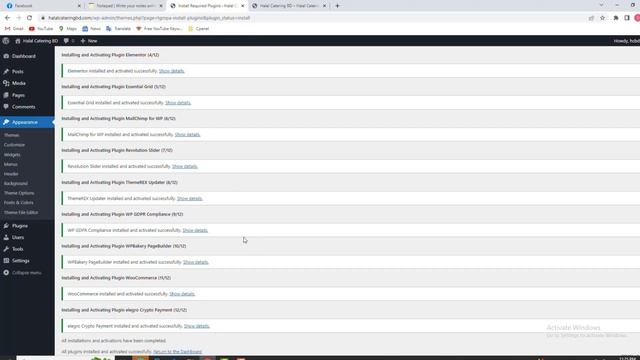 how to install premium theme in Wordpress Bangla | royal events wordpress theme install demo data смотреть онлайн