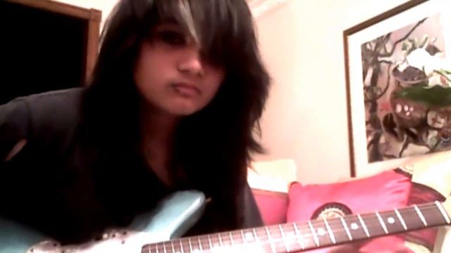 Lady Gaga - Just Dance (guitar solo improv) by a girl смотреть онлайн