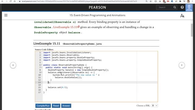 Daniel Liang Java Section 15.10 смотреть онлайн
