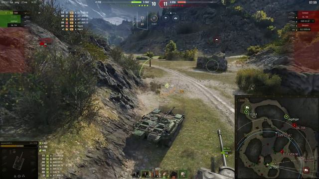 Уникум на звездолёте! Этот геймер явно познал танк на 100% Strv 103b и потная катка на первой линии