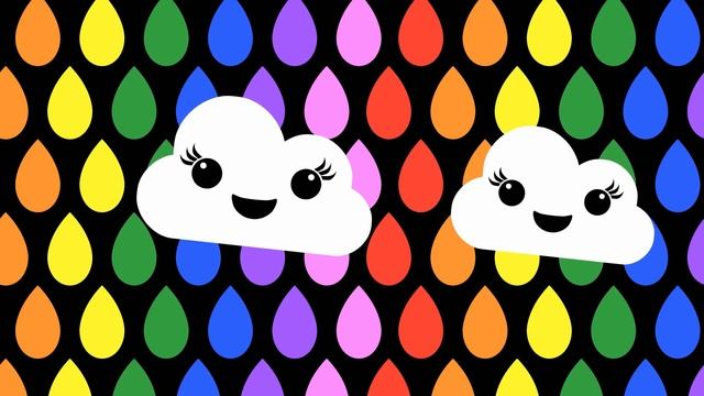 Hey Bear Sensory - Rainbow Summertime - Colours, music and fun animation! смотреть онлайн