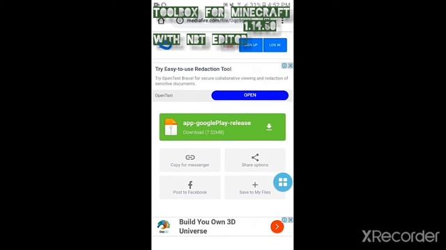 Toolbox For Minecraft PE | 1.14.60 With NBT Editor || Official смотреть онлайн