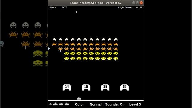Midway-like Space Invaders Supreme arcade game written in TCL/TK. (homebrew arcade) смотреть онлайн