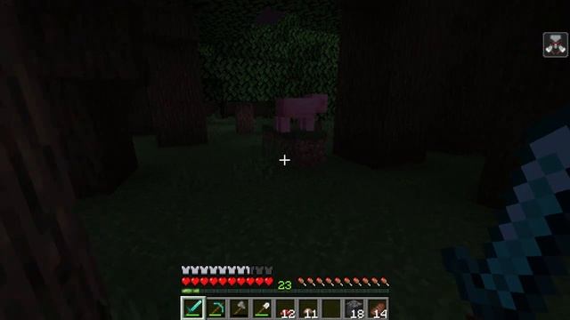 Вишнёвый лес и рейд деревни Minecraft #4 смотреть онлайн