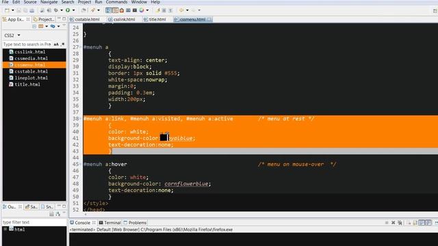 CSS Basic(5) - Vertical and horizontal menus смотреть онлайн