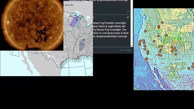 Weather Watch, Tropical weather, Storm Warnings, Solar Storms, California Wild Fires Tornado смотреть онлайн