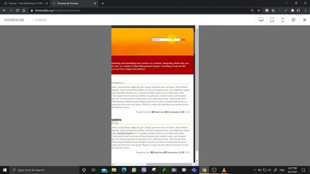 Sunrise: Free Bootstrap 4 HTML5 Business Website Template смотреть онлайн