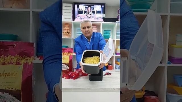 В чем хранить сыпучие продукты? В Контейнере Гранд - Гигант #Tupperware смотреть онлайн
