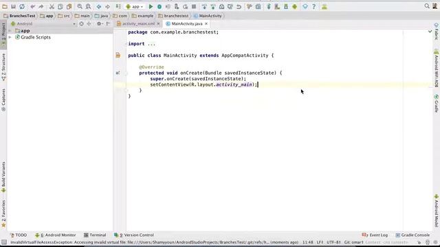 Working with git branches in android studio смотреть онлайн
