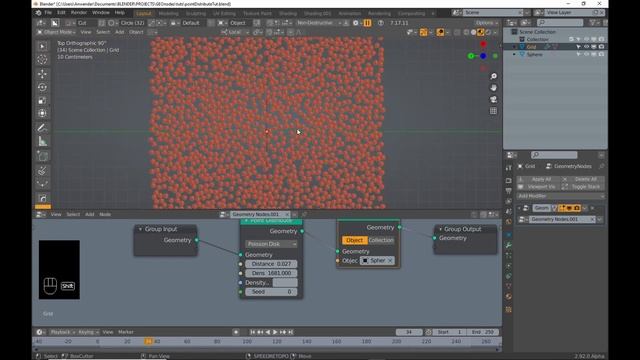 Blender Geometry Nodes, Point Distribute смотреть онлайн