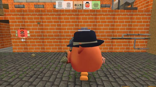 Вот в это время начал играть Chicken Gun смотреть онлайн