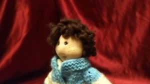 Кукла ручной работы "Кудрявый путешественник"