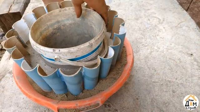 Цветочный горшок из цемента своими руками /Красивые формы для цемента / Как сделать вазон из цемент смотреть онлайн