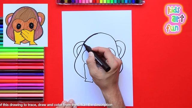 How to draw Speak No Evil Monkey Emoji ??? смотреть онлайн
