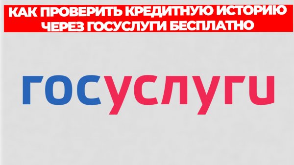 КАК ПРОВЕРИТЬ КРЕДИТНУЮ ИСТОРИЮ ЧЕРЕЗ ГОСУСЛУГИ БЕСПЛАТНО
