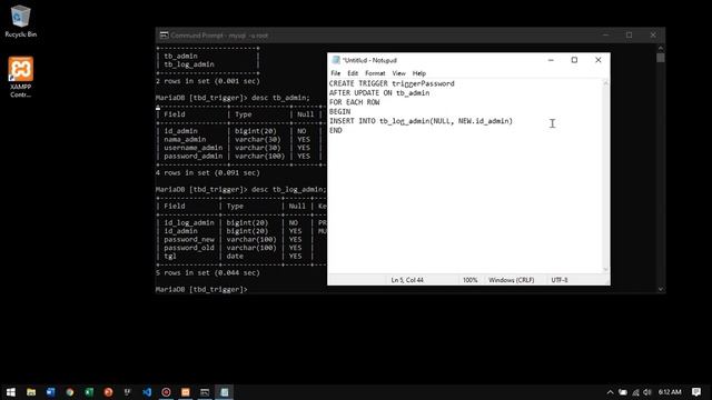 TUTORIAL MEMBUAT TRIGGER PADA MYSQL смотреть онлайн