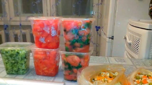 Овощное рагу, замораживаем овощи на зиму, морозим помидоры на зиму, замороженные помидоры смотреть онлайн