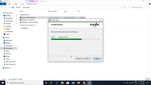 Node installation on Windows 10 смотреть онлайн