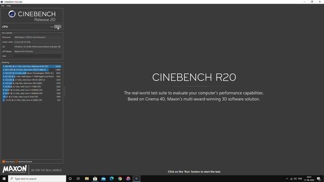 Ryzen 5 3500 CineBench R20 Benchmark смотреть онлайн