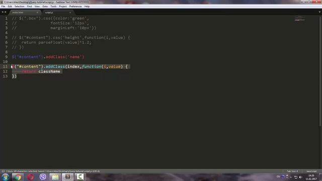 Уроки jQuery #3 | Работа с CSS. Изменения атрибутов элемента. смотреть онлайн