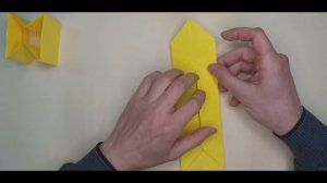 Оригами. Прыгающий котик в коробке. Как сделать кота из бумаги.