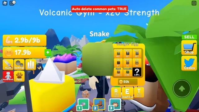 Продолжаем качаться в симулятор качка LIFTING TITANS в Роблокс смотреть онлайн