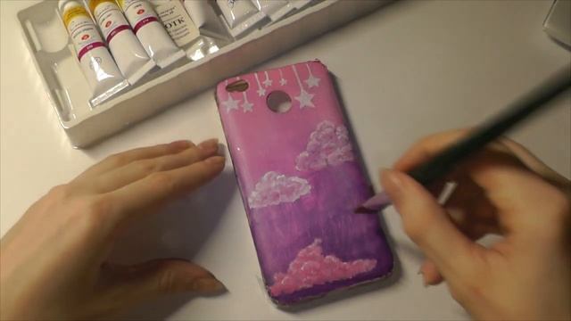 Чехол из Tik Tok// Кастом чехла☁️☁️☁️//Переделка чехла// Tik Took Painting смотреть онлайн