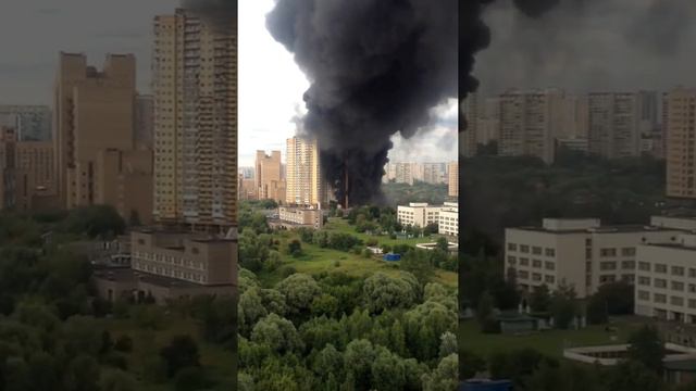 Пожар на мичуринском 20.07.13 возле академии ФСБ смотреть онлайн