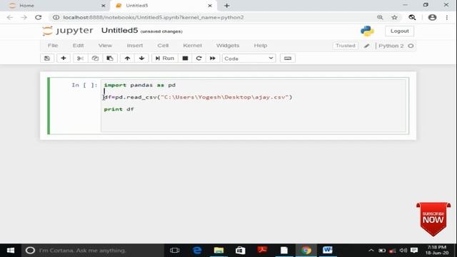 Transfer Data Between CSV File and DataFrame | How to create a CSV File смотреть онлайн