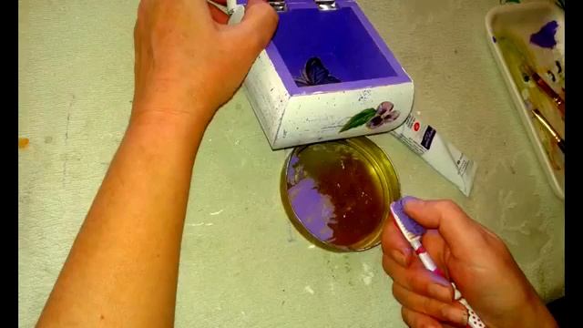 Техника декупаж Мастер класс Шкатулка смотреть онлайн