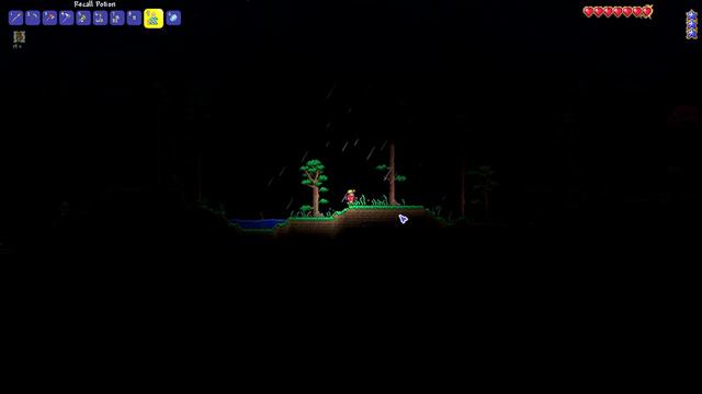 Terraria - Solo Mage Summoner - Hardcore Master Mode - Part 2 - First Bloodmoon. Should I Fish? смотреть онлайн