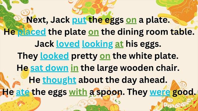 📗 BEGINNER ENGLISH READING PRACTICE A1 | Preparing Food