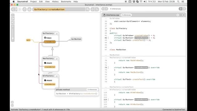 Exploring Inheritance and Virtual Function Calls with Sourcetrail смотреть онлайн