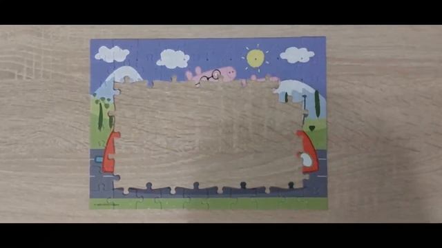 Собираем пазл свинка пеппа приключения на машине 80шт Peppa pig PUZZLE 80 умные игры смотреть онлайн