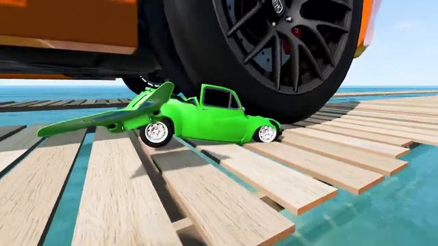 Mini Tri-wheel Cars Vs Large Wheel #10 BeamNG Drive