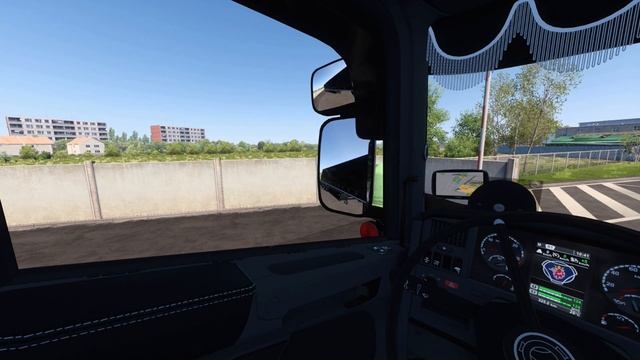 (ETS2 1.48)Scania RJL Tuning + CMI Interior B + Wolf Skin Pack 3 + DC16  Stock Sound Mod By Max2712