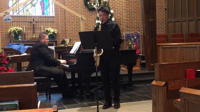 William Li Eric Ewazen Tenor Saxophone Concerto Excerpt смотреть онлайн